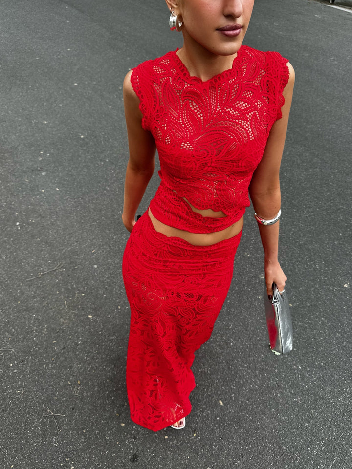 Van Elsen | Scarlet Lace Set