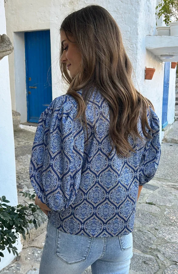 Van Elsen | Abbey Blouse met Pofmouwen